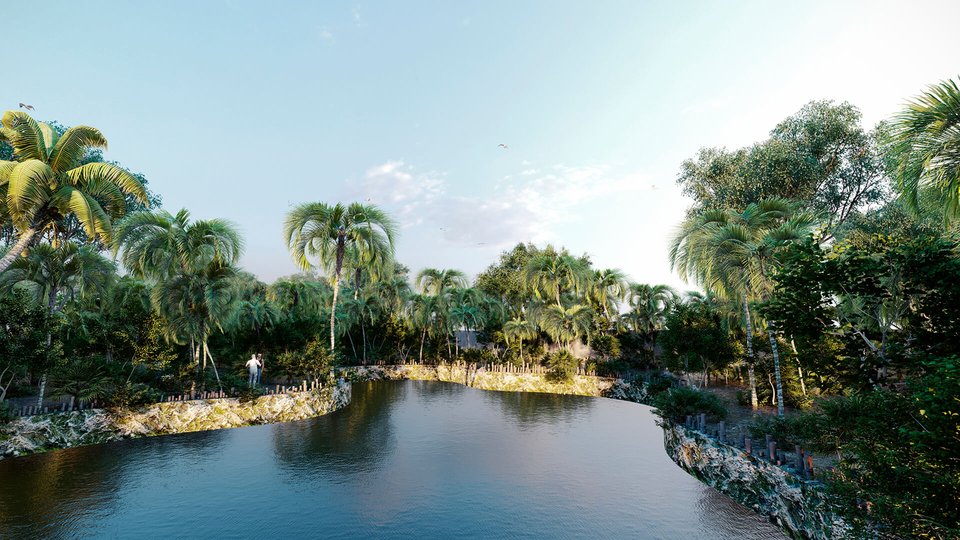 Ciudad Central Progreso — Vista general del desarrollo en el corredor Mérida–Progreso