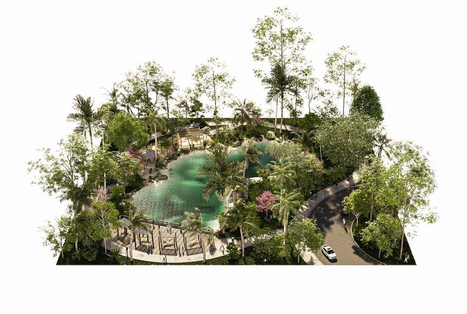 Lago y área recreativa prototipo